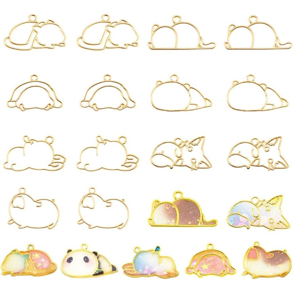 Resin Jewelry Kit - 14pcs Hibernator Theme เปิด BEZEL Charms