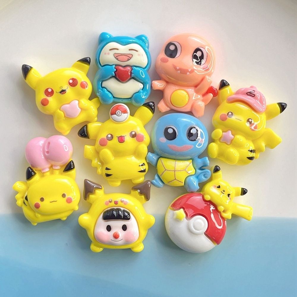 Resin Crafts - วัสดุงานฝีมือ DIY ใหม่สำหรับการ์ตูนโปเกมอน, อุปกรณ์ตกแต่งเรซิน, ของชิ้นเล็กๆ เช่น