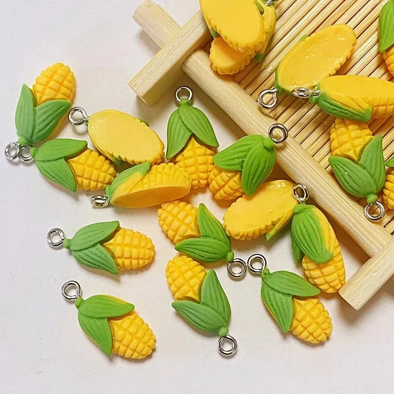 ชาร์มเรซิ่นรูปข้าวโพดและผักขนา - Resin Crafts Diy บทวิจารณ์และราคา