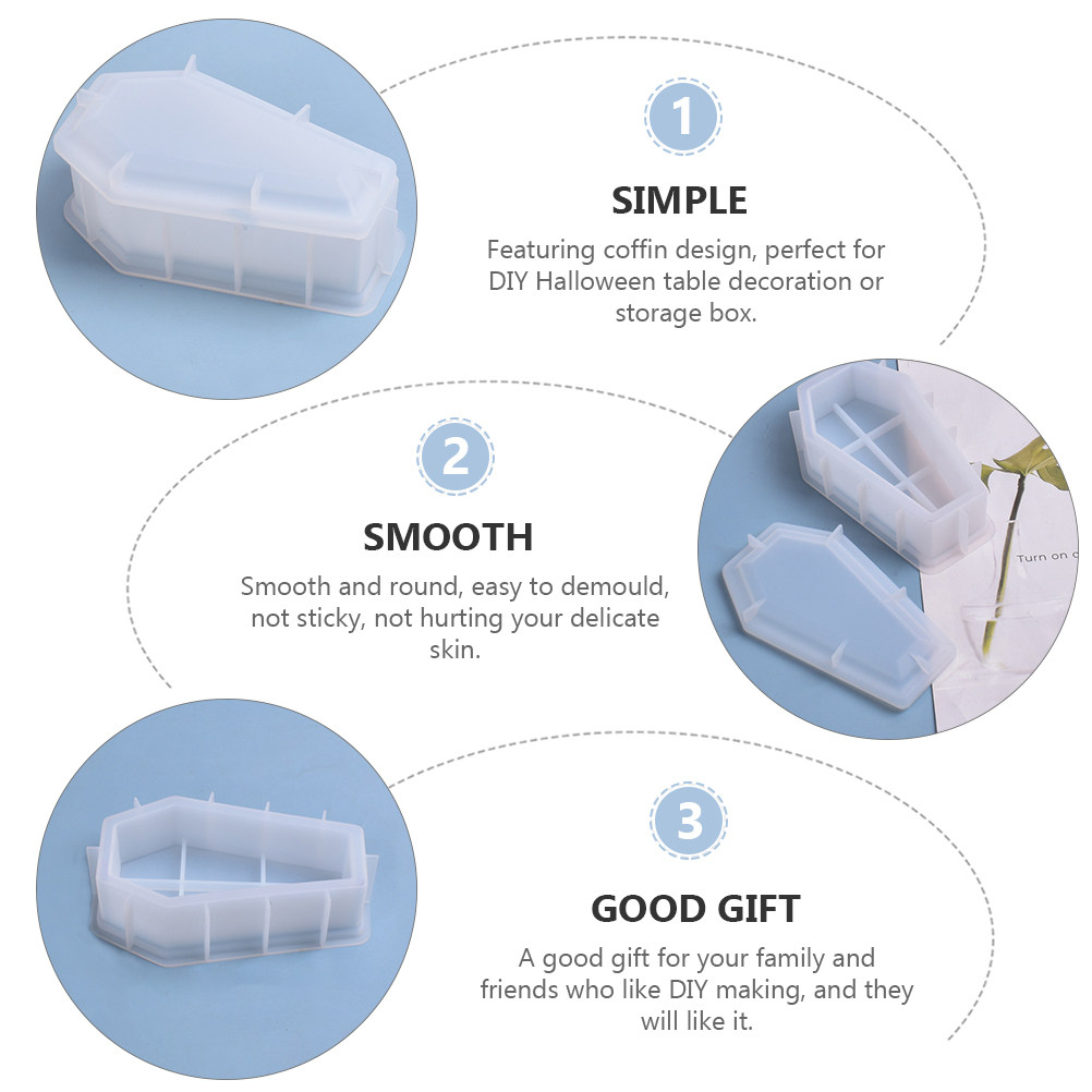 1 ชุดแม่พิมพ์โลงศพ ถาดซิลิโคนเ - Silicone Mold Tray บทวิจารณ์และราคา