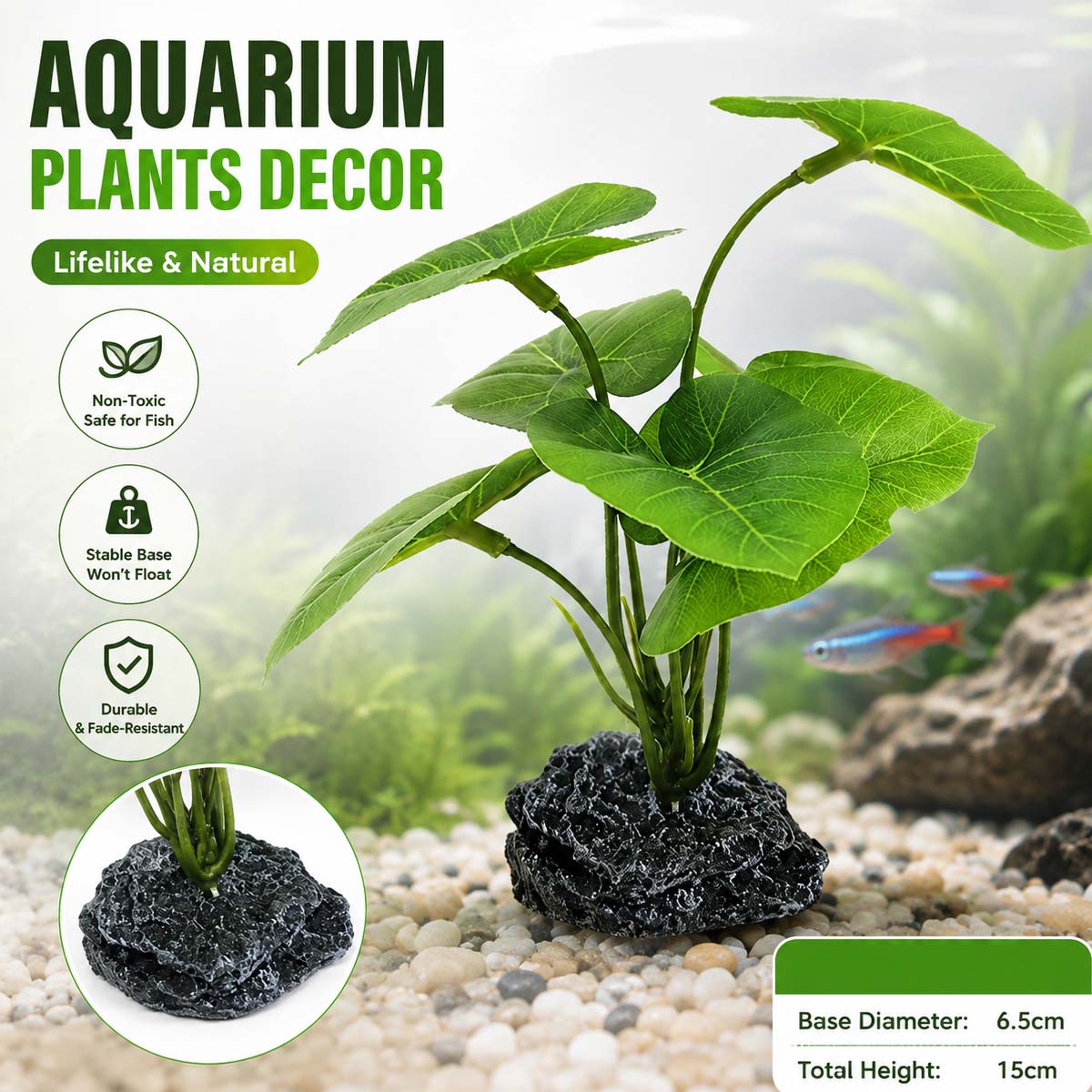 ต้นไม้จำลองสำหรับตู้ปลา 1 ชิ้น - Terrarium Moss Art บทวิจารณ์และราคา