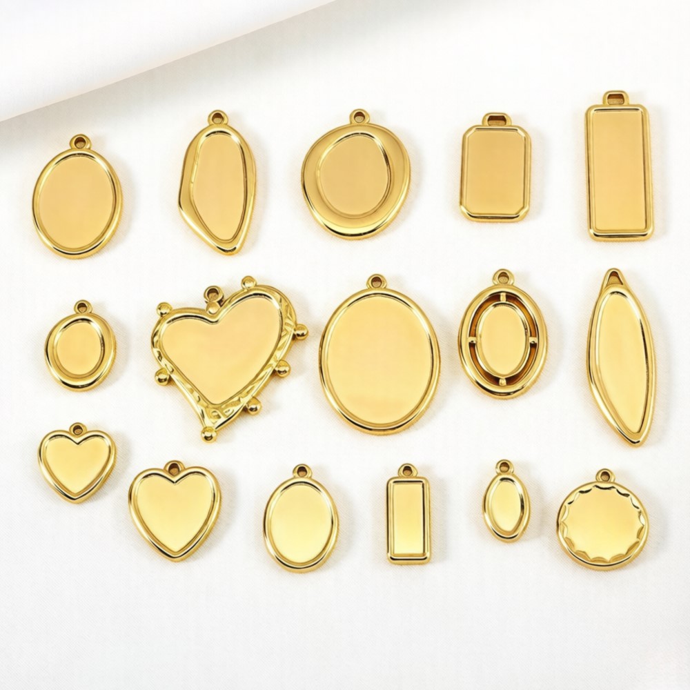 ถาดจี้สแตนเลสทรงไม่สมมาตร 5 ชิ - Resin Crafts Diy บทวิจารณ์และราคา