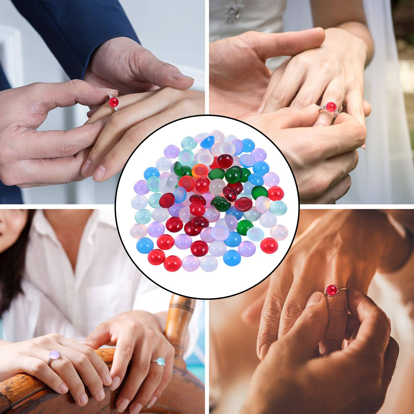 100 ชิ้น ลูกปัดเรซินโอปอล วัสด - Resin Crafts Diy บทวิจารณ์และราคา