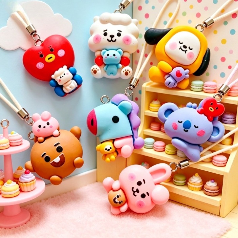 ชุด 7 ชิ้น BT21 ชาร์มการ์ตูนเร - Resin Crafts บทวิจารณ์และราคา