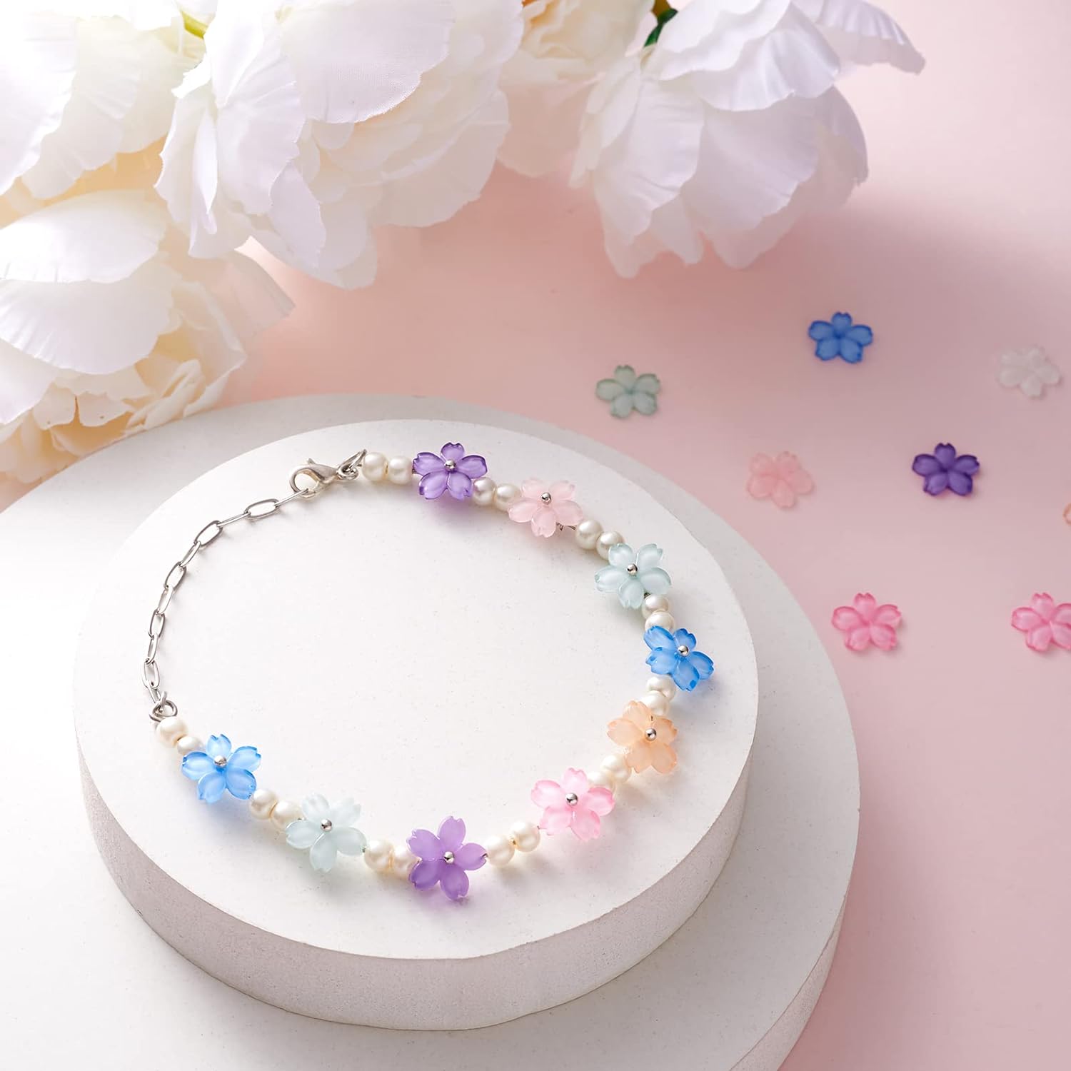 ลูกปัดดอกซากุระทำจากเรซิน20ชิ้ - Flower Preservation Resin บทวิจารณ์และราคา